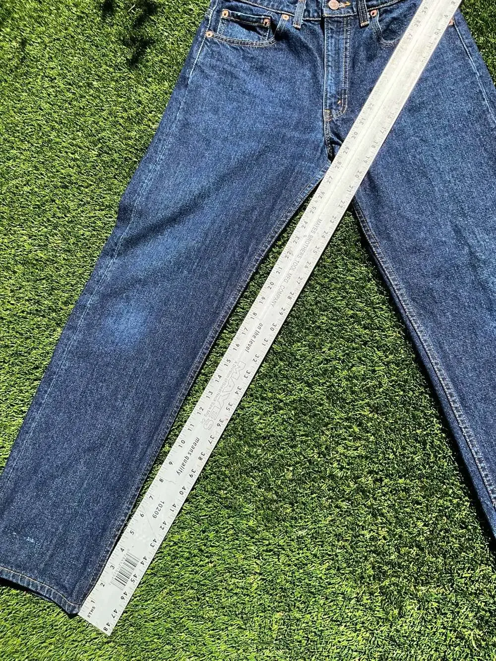 1988 Levi's 505 Regular Fit Dark Wash Straight Leg Jeans
